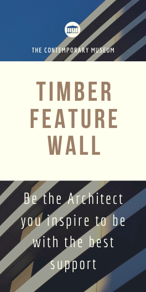 Timber feature wall